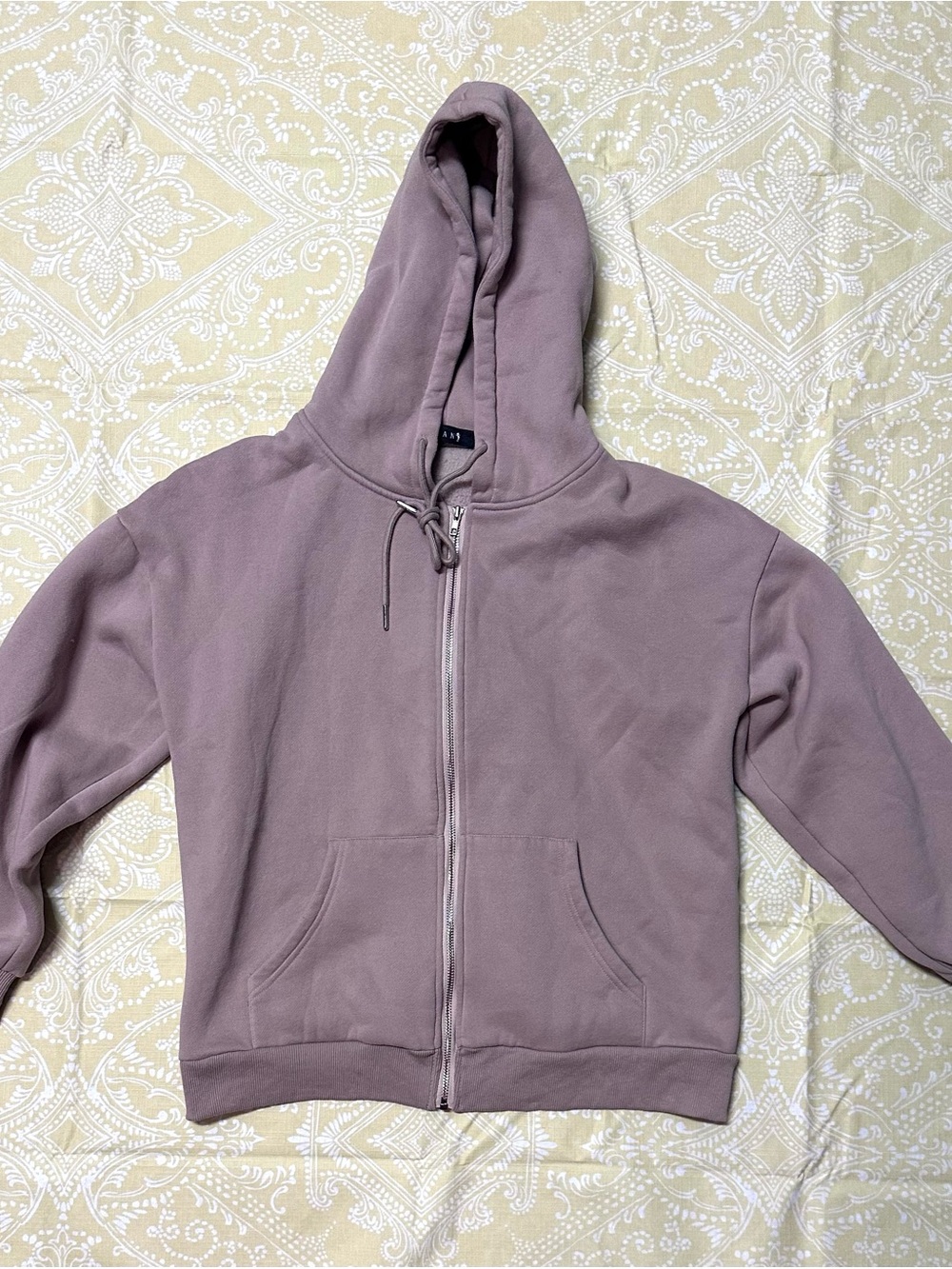 Unbranded Men's Mauve Zip-Up Hoodie